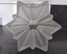 ANCIEN VASE ART DÉCO PIERRE D'AVESN VERRE 1930 ÉTOILE