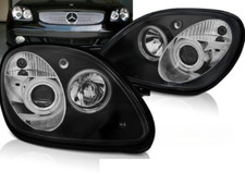 Paire de feux phares Mercedes SLK R170 96-04 angel eyes noir