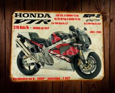 plaque métal vintage Honda