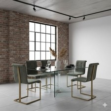 Chaises Vintage Métal Tissu