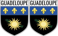 2x écussons GUADELOUPE