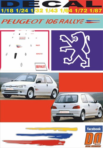 Decal peugeot 106 rallye - decal,
