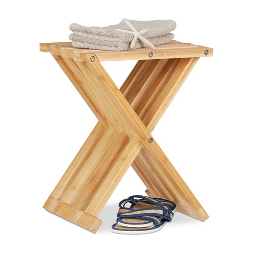 Tabouret pliant bambou - tabouret,