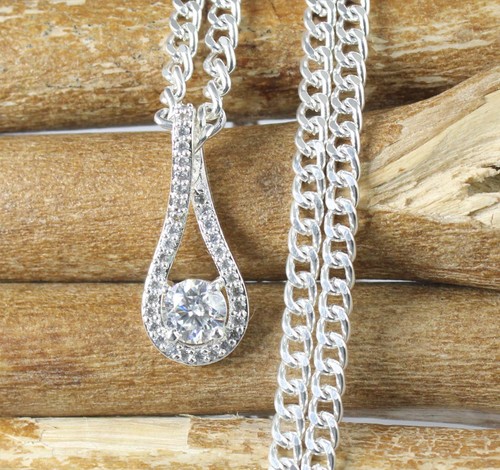 Pendentif solitaire diamant - pendentif,