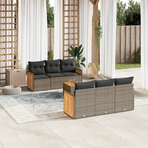 Salon jardin avec coussins - avec,