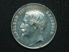 MEDAILLE ÉTAIN MEDAILLE DE L'EXPOSITION UNIVERSELLE PALAIS DE L'INDUSTRIE 1855