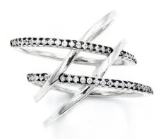 STERLING SILVER 925 DOUBLE X
