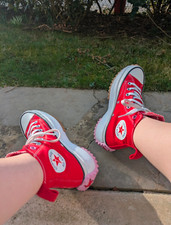 Converse run star hike hi university rouge et rose taille 37,5 parfait état