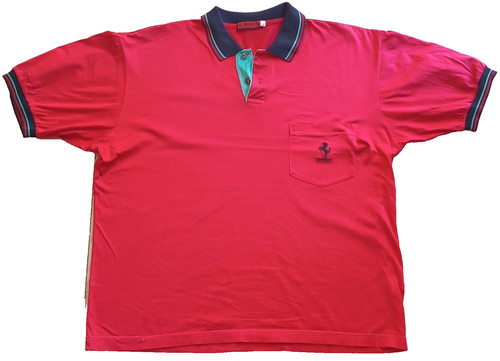 Polo ferrari rouge avec - rouge, cheval