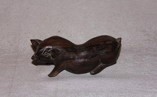  Cochon figurine bois