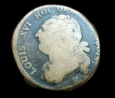 Louis XVI , 12 deniers dit "au faisceau", type FRANCOIS 1792 M Toulouse