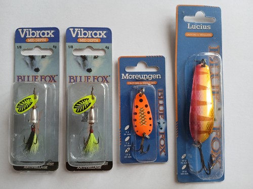 Lot cuillers blue - 4, fox