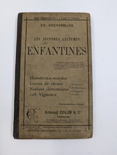 Livre ancien Les Secondes Lectures Enfantines (année 1897)