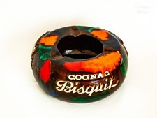 Cendrier biscuit cognac années 70 coloré vintage céramique Ricard Made in France