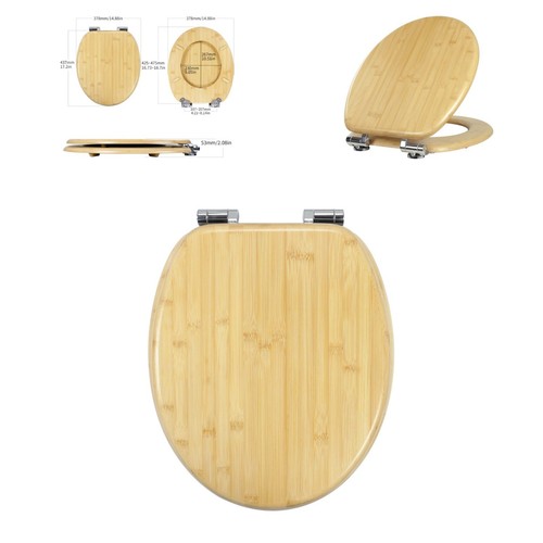 Abattant bambou avec - wc, en