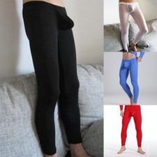 Hommes Glace Soie Pur Leggings