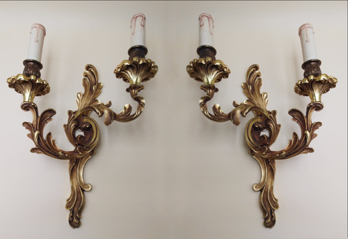 Paire appliques style - paire, d'appliques