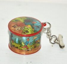 Ancien porte clé boite BROCHET CONFISEUR TINTIN PUBLICITAIR LOMBARD 1965 Vintage