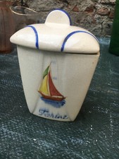 CUISINE / ANCIEN POT / FARINE /CONDIMENT ETC / PORCELAINE/ DECOR BATEAU VOILIER