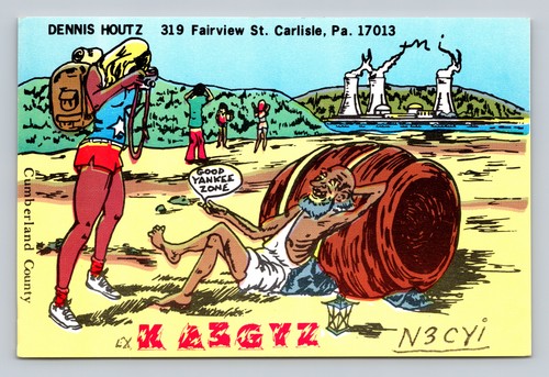 1982 qsl card n3cyi - qsl, dennis