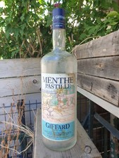 Bouteille 2 Litres Vide Publicitaire  MENTHE PASTILLE GIFFARD  AVRILLÉ - ANGERS