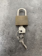 ancien petit cadenas FTH Thirard france 2 cles Mach 2 35