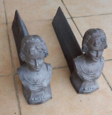 paire  de chenets de cheminée