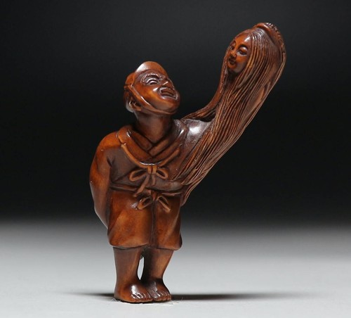 Ancien netsuke japonais - netsuke,