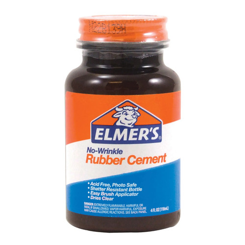 Rubber cement plastic bottle - rubber,