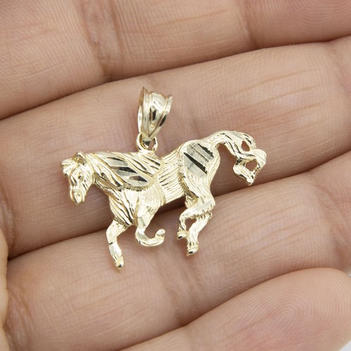 Pendentif cheval jaune - pendentif,