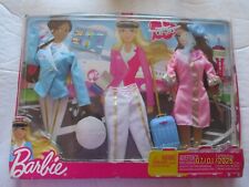 BARBIE : BLISTER TENUES " HOTESSE DE L'AIR ,Ref.V3113  "/ ANNEE 2010