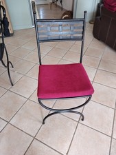 Housses de coussins, six, pour galets et appuis dossiers chaises, excellent état