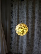 LAMPE SUSPENSION BOULE/SPHERE EN VERRE MOSAIQUE PIER IMPORT "821-8"
