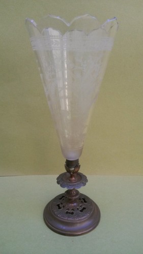 Vase cornet baccarat avant - vase,