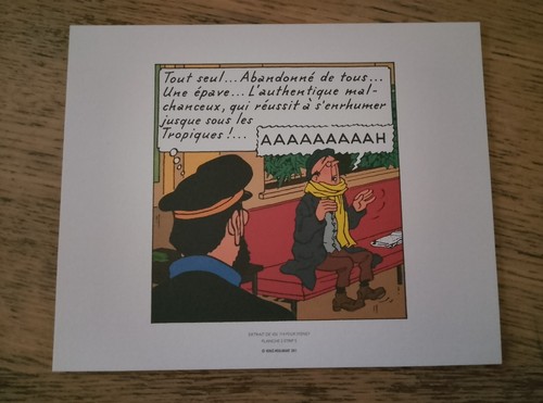 Planche tintin moulinsart - planche,