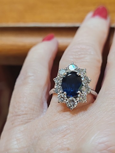 Bague joaillerie gris 18 - bague, or