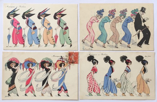 Lot cartes postales - de,