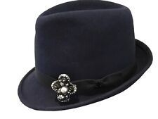Superbe Et Authentique Chapeau Marine Lapin Chanel M Tbe