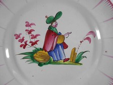 ( 501 ) ASSIETTE EN FAIENCE DE
