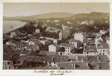 France, Cannes, Quartier des Anglais  Vintage albumen print.  Tirage albuminé 