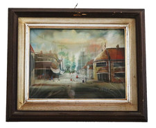 Peinture vintage huile - vintage, à