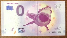 2019 MARINELAND REQUIN BILLET 0 EURO SOUVENIR BANKNOTE BANCONOTA PAPER MONEY
