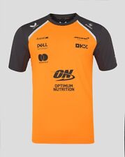 Mclaren F1 2025 Officiel Équipe Kit T-Shirt Papaye Orange Gris Sans GB Première