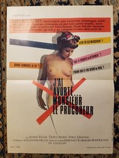 Affiche 1971 J’ai avorté… Monsieur le Procureur 40x60 IVG /Porno [RARE]