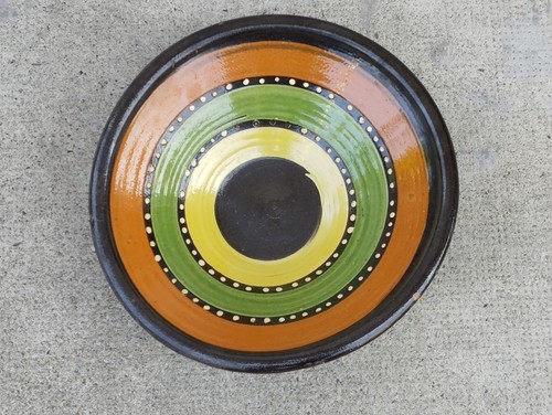 Ancien plat coupe poterie - ancien,