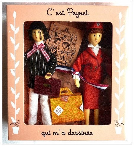 Poupées couple hotesse de - ",
