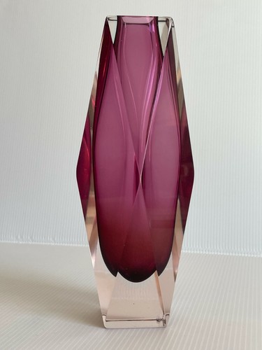 Vase violet verre - violet, à