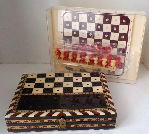Plateau jeu échecs coffret - plateau,
