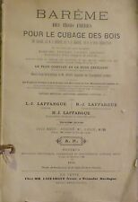 LAFFARGUE. Barême des trois