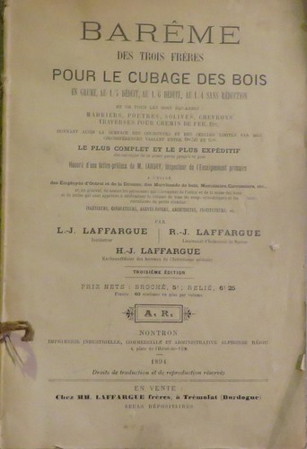 Laffargue barême des trois - laffargue.,